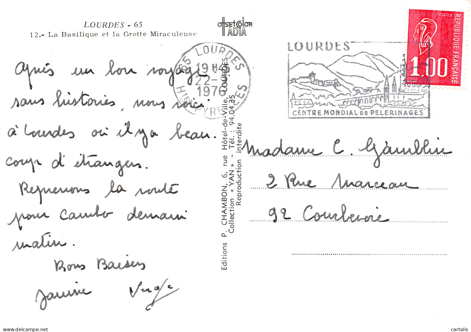 65-LOURDES-N°3775-C/0119 - Lourdes