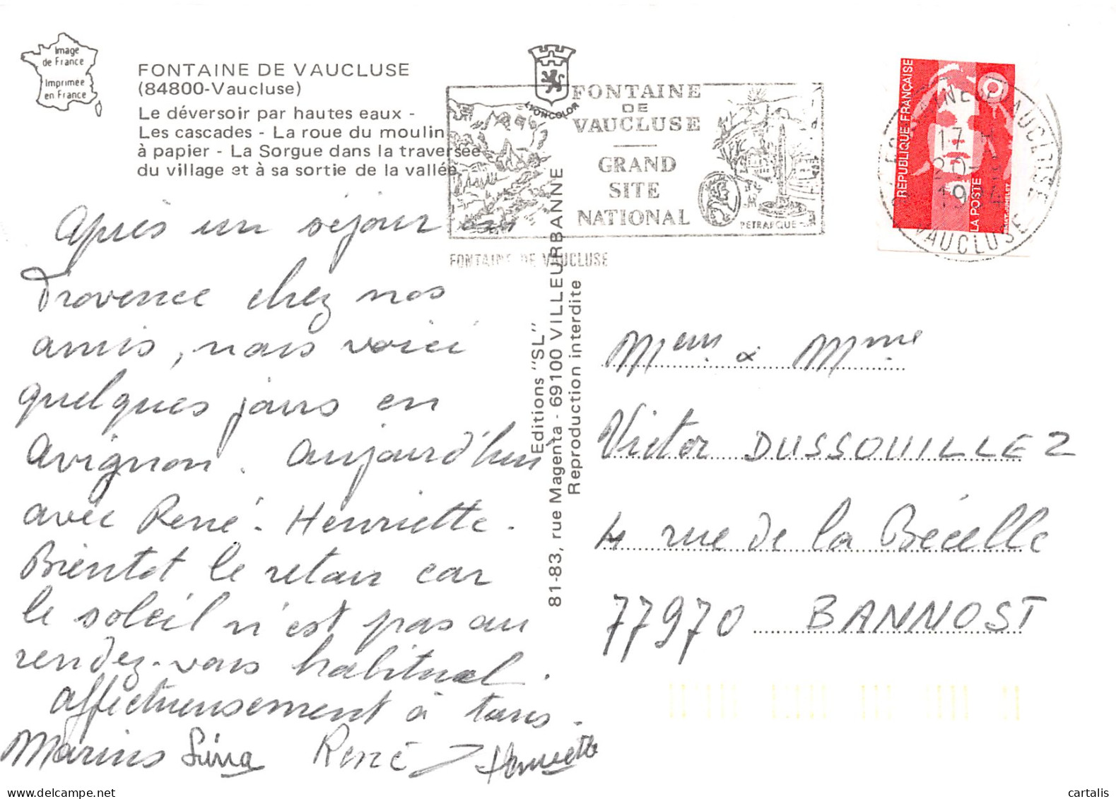 84-FONTAINE DE VAUCLUSE-N°3775-C/0097 - Other & Unclassified