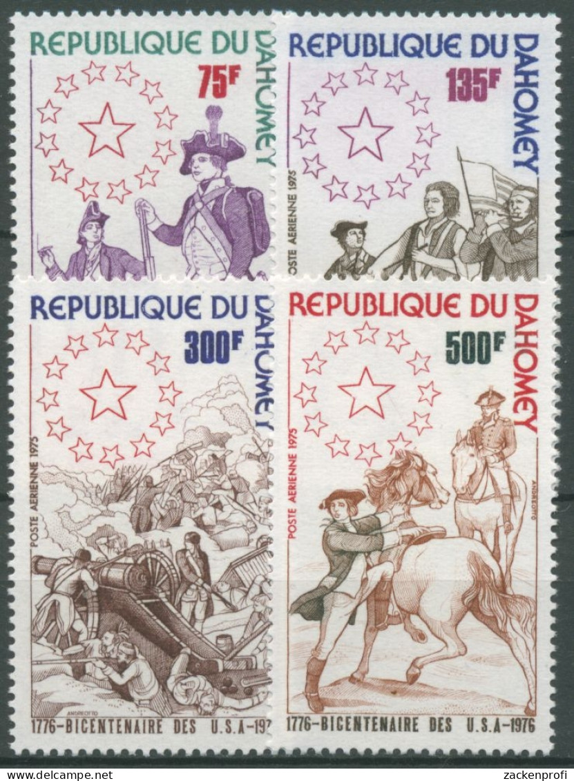 Dahomey 1975 200 Jahre Unabhängigkeit Der USA 636/39 Postfrisch - Benin – Dahomey (1960-...)
