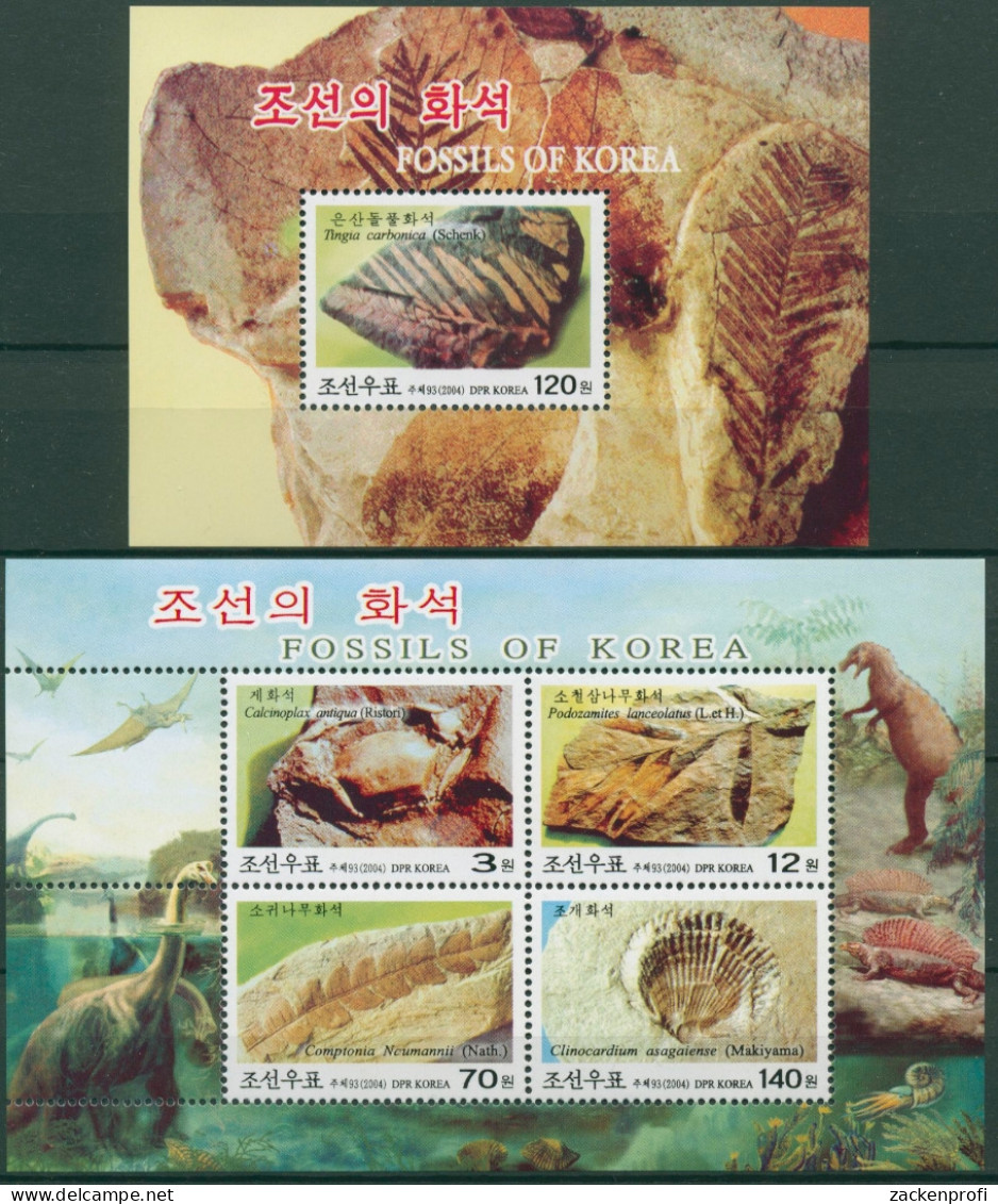 Korea (Nord) 2004 Fossilien Block 579/80 Postfrisch (C30462) - Corée Du Nord