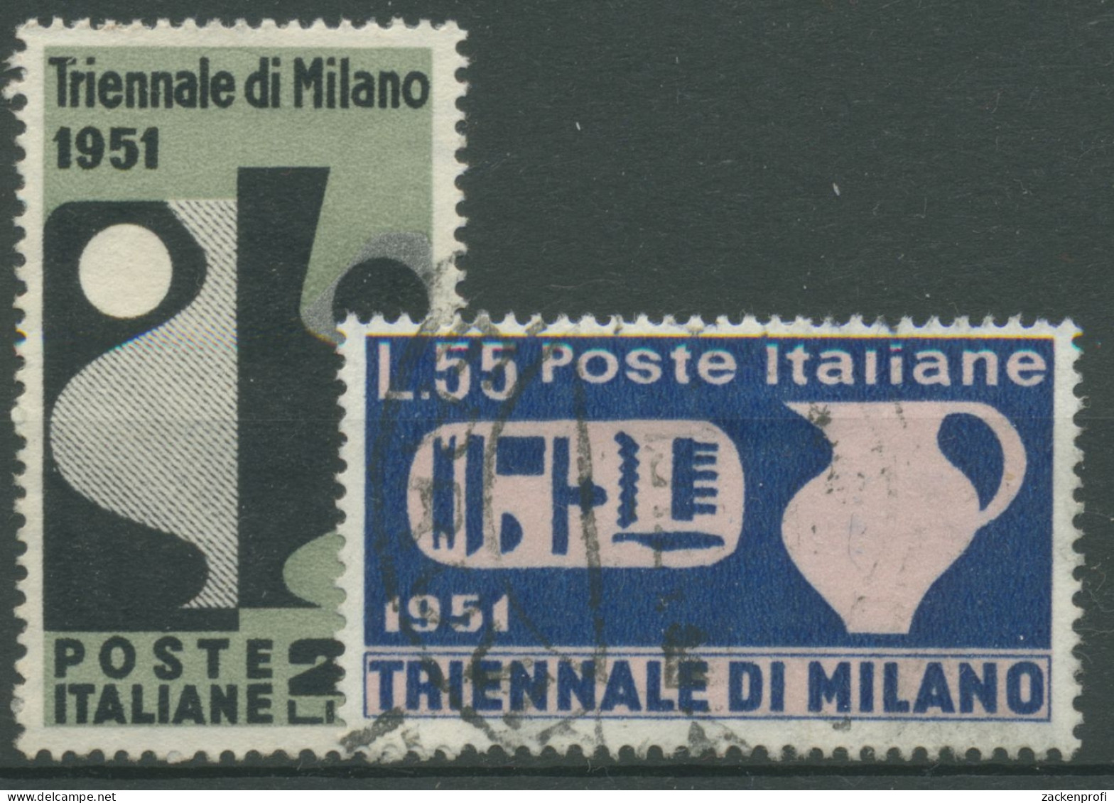 Italien 1952 9. Triennale Von Mailand 839/40 Gestempelt - 1946-60: Gebraucht