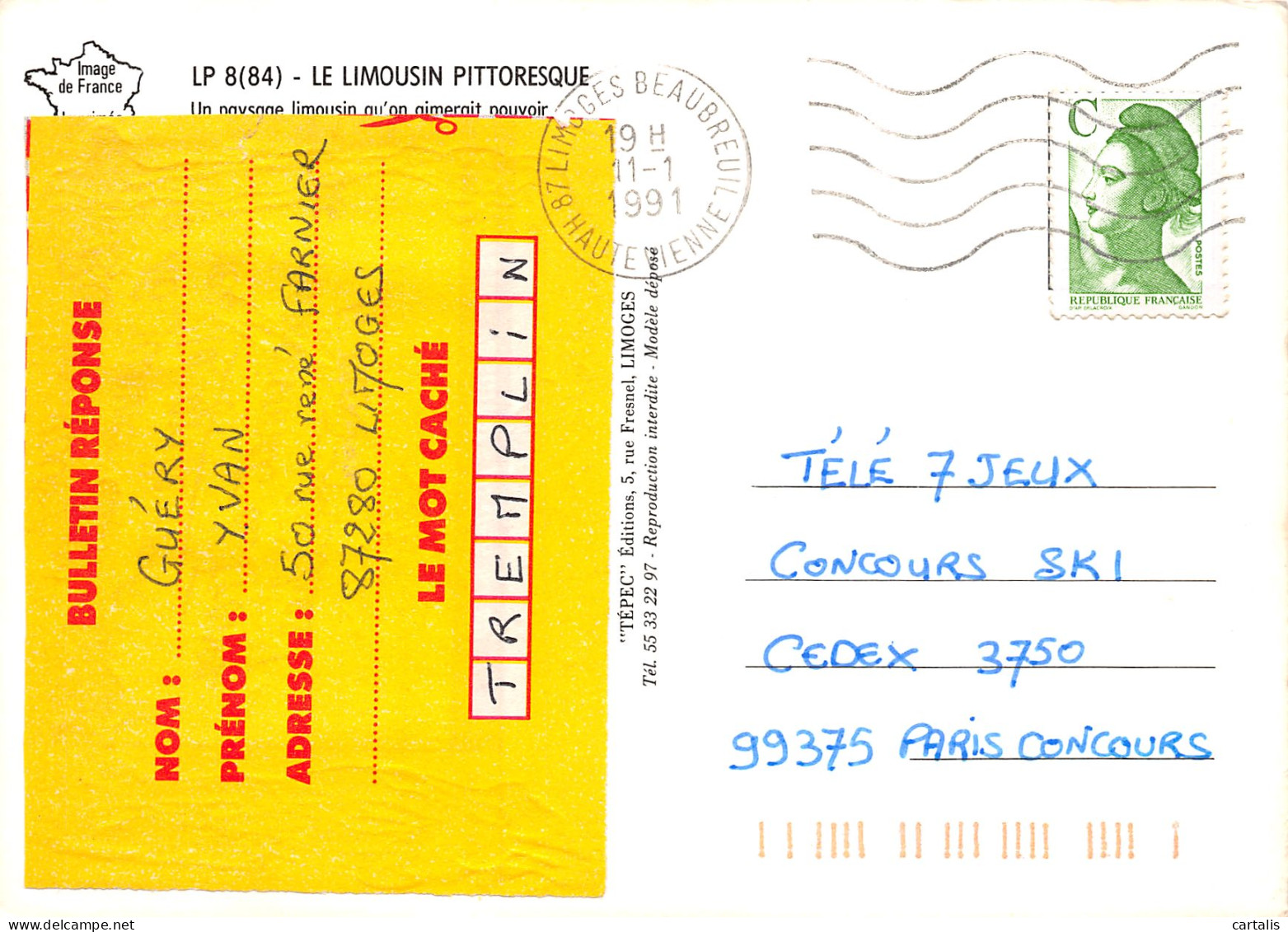 87-LIMOUSIN-N°3775-B/0265 - Other & Unclassified