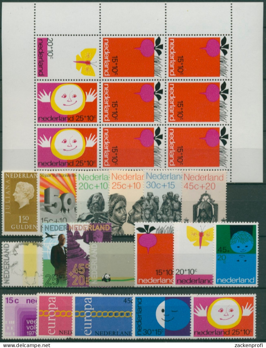 Niederlande Kompletter Jahrgang 1971 Postfrisch (SG30764) - Volledig Jaar