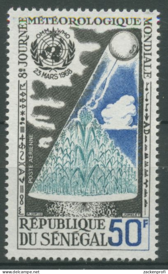 Senegal 1968 Welttag Der Meteorologie Mais Wetterbollon 372 Postfrisch - Senegal (1960-...)