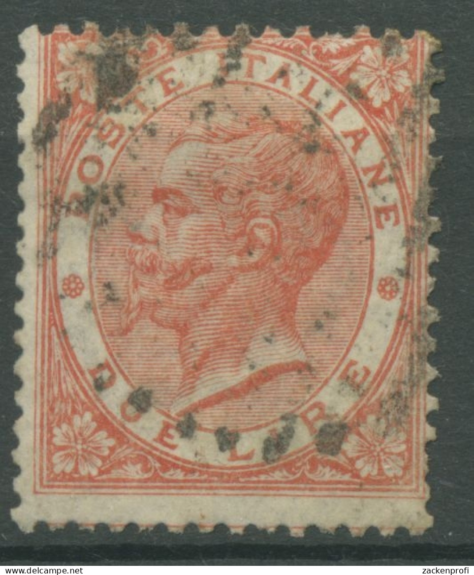 Italien 1863 König Viktor Emanuel II. 22 Gestempelt - Usados