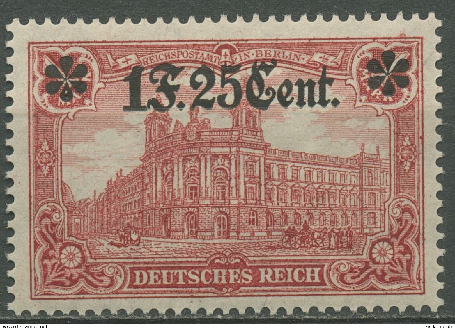 Etappengebiet West 1916 Reichspostamt Mit Aufdruck 11 I A Postfrisch - Occupazione 1914 – 18