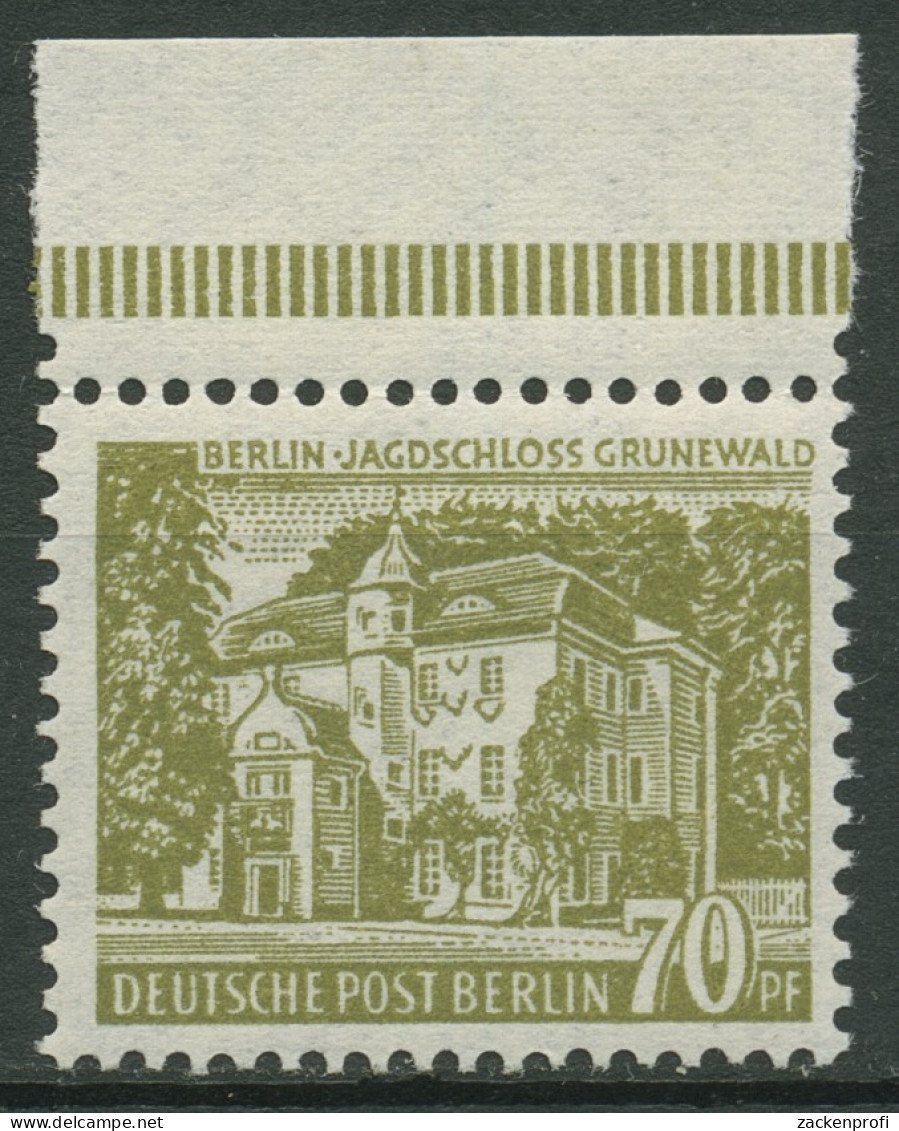 Berlin 1954 Berliner Bauten Mit Oberrand 123 OR Postfrisch - Ungebraucht