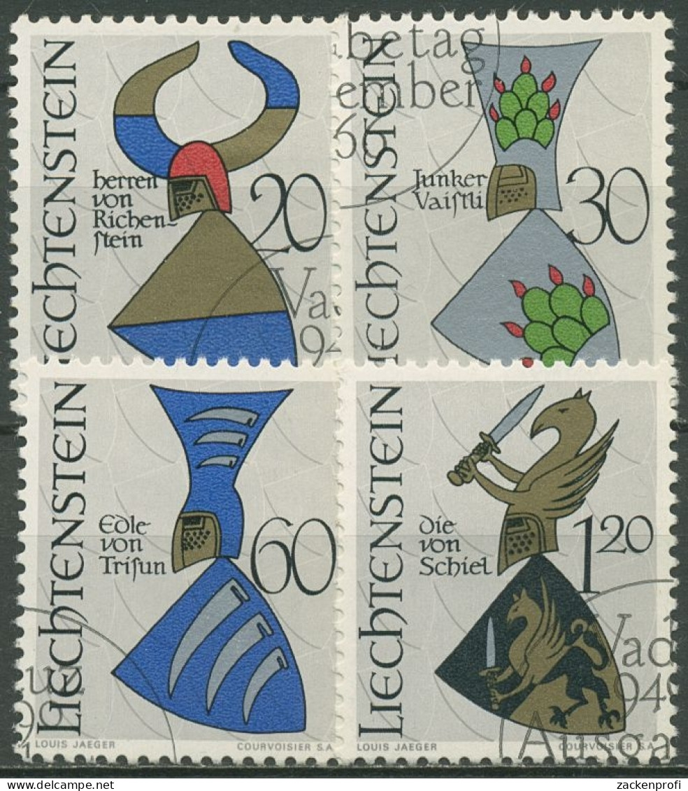 Liechtenstein 1966 Wappen 465/68 Gestempelt - Gebruikt