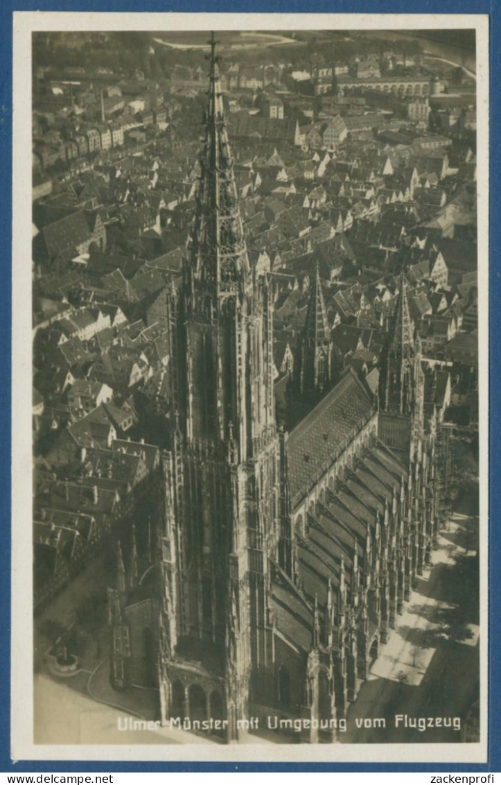 Ulm Ulmer Münster Luftbild Foto, Gelaufen 1935 (AK1915) - Ulm