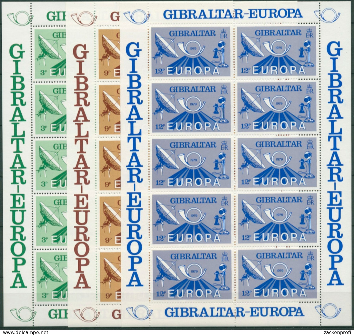 Gibraltar 1979 Europa CEPT Post- Und Fernmeldewesen 392/94 K Postfrisch (C30938) - Gibilterra