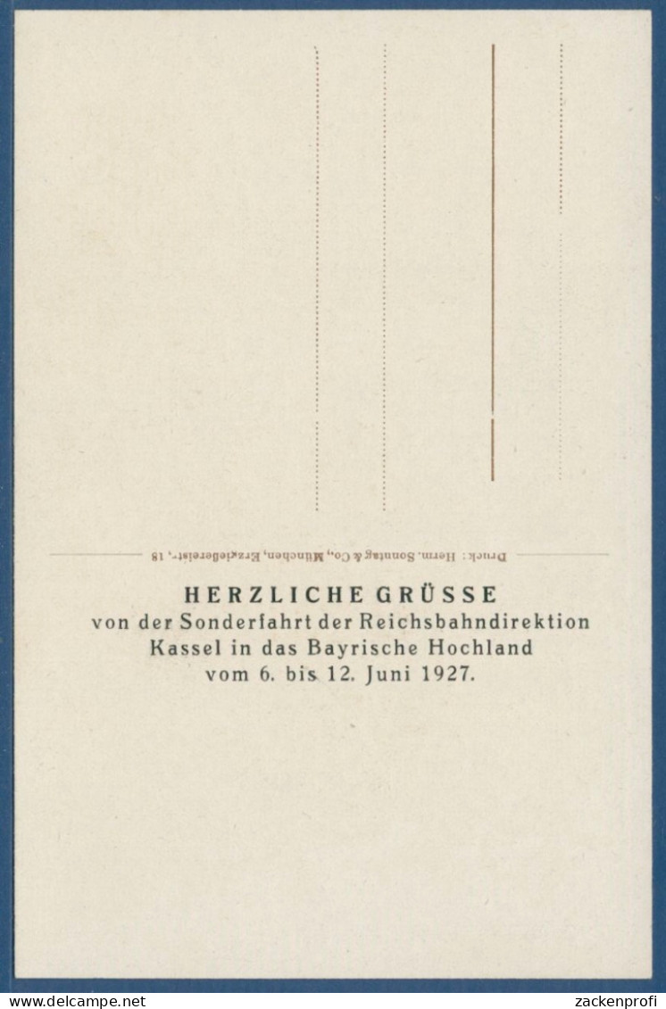 Berchtesgaden Sonderfahrt Der Reichsbahndirektion Kassel, Ungebraucht (AK2287) - Berchtesgaden