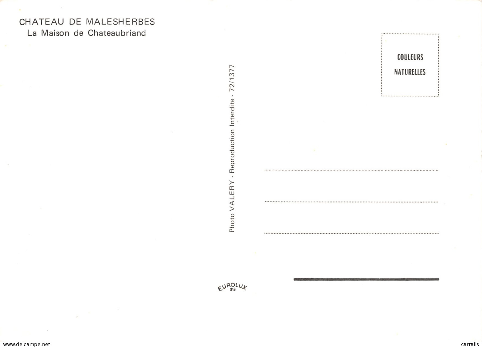 45-CHÂTEAU DE MALESHERBES-N°3775-A/0219 - Other & Unclassified