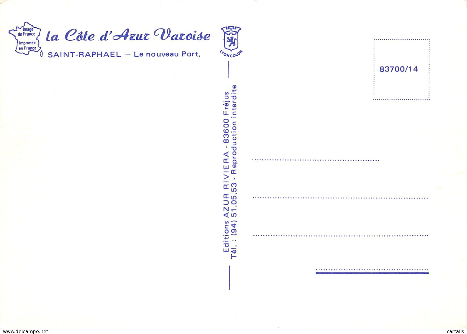 83-SAINT RAPHAEL-N°3776-A/0241 - Saint-Raphaël