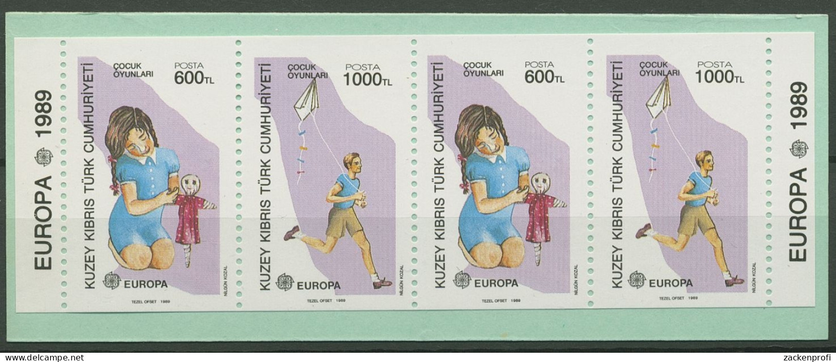 Türkisch-Zypern 1989 Europa CEPT Kinder Markenheftchen MH 2 Postfrisch (C90596) - Unused Stamps