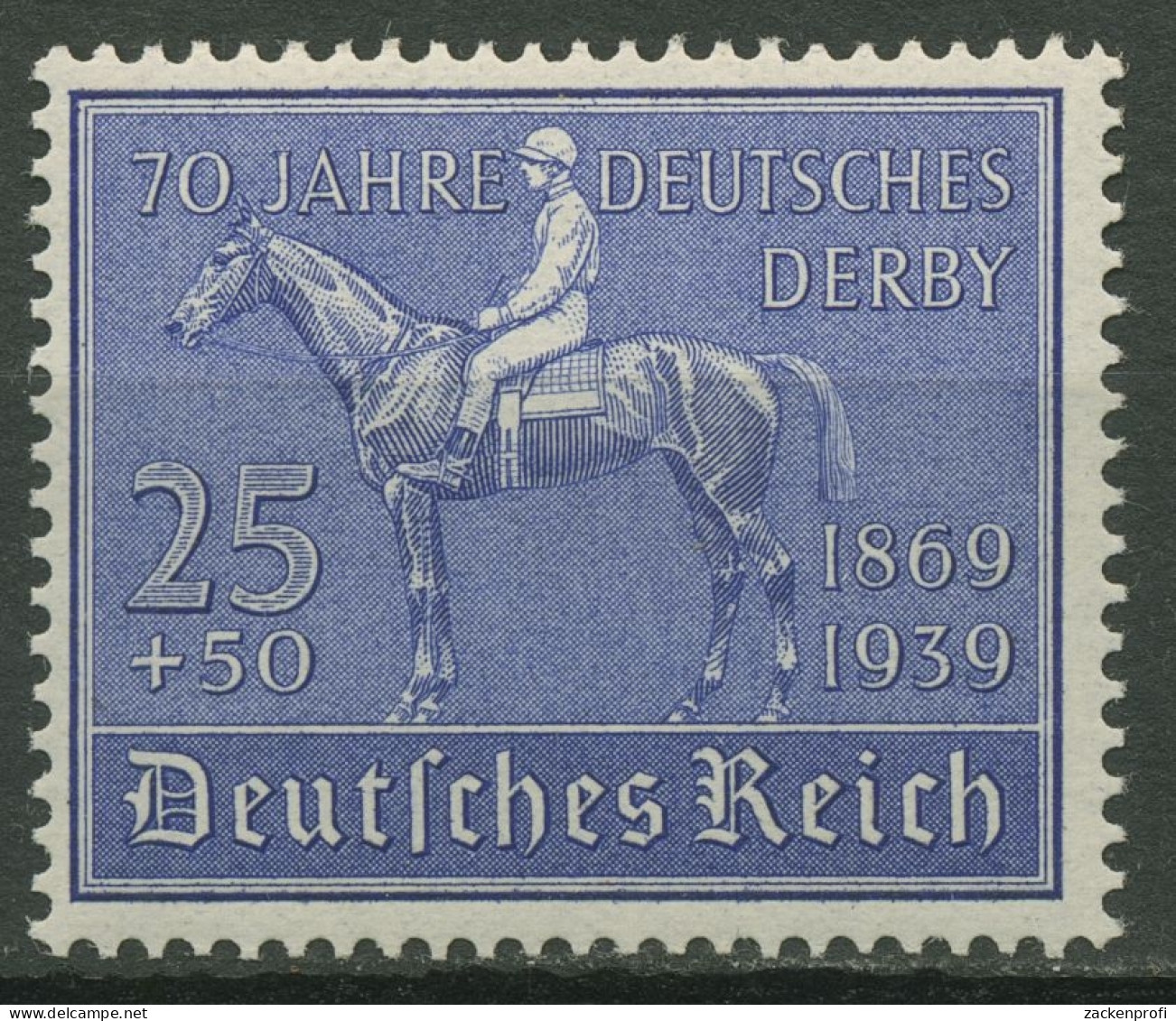 Deutsches Reich 1939 70 Jahre Deutsches Derby 698 Postfrisch Geprüft - Nuovi