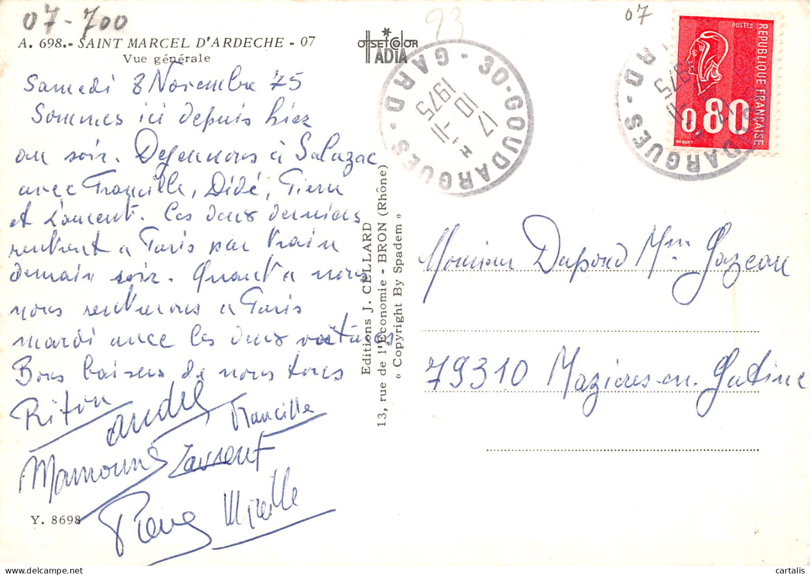 07-SAINT MARCEL D ARDECHE-N°3776-A/0089 - Andere & Zonder Classificatie