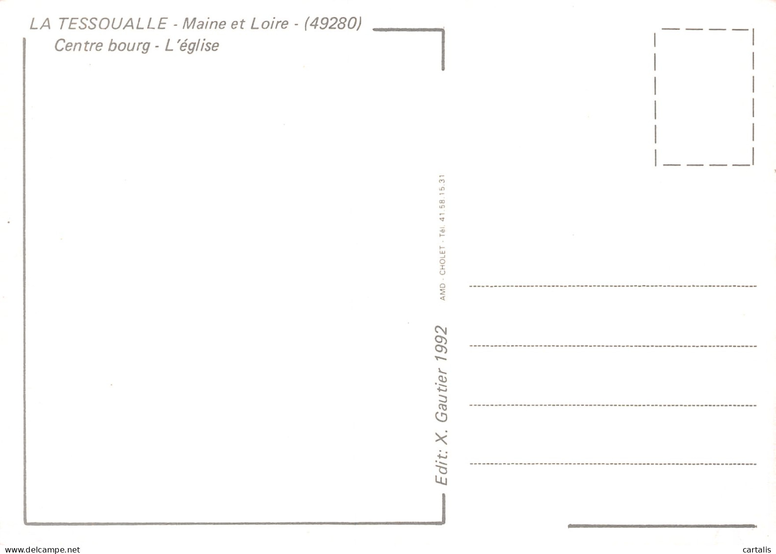49-LA TESSOUALLE-N°3776-A/0065 - Other & Unclassified