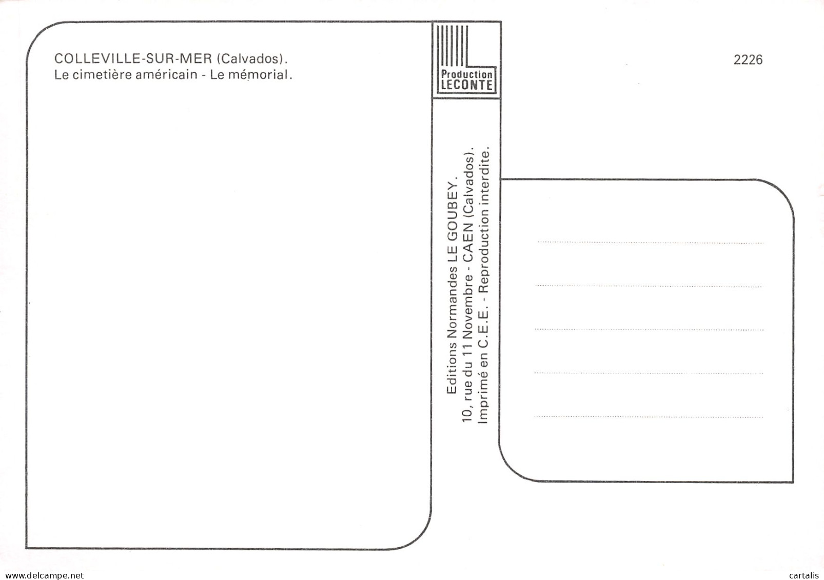 14-COLLEVILLE SUR MER-N°3776-A/0049 - Other & Unclassified