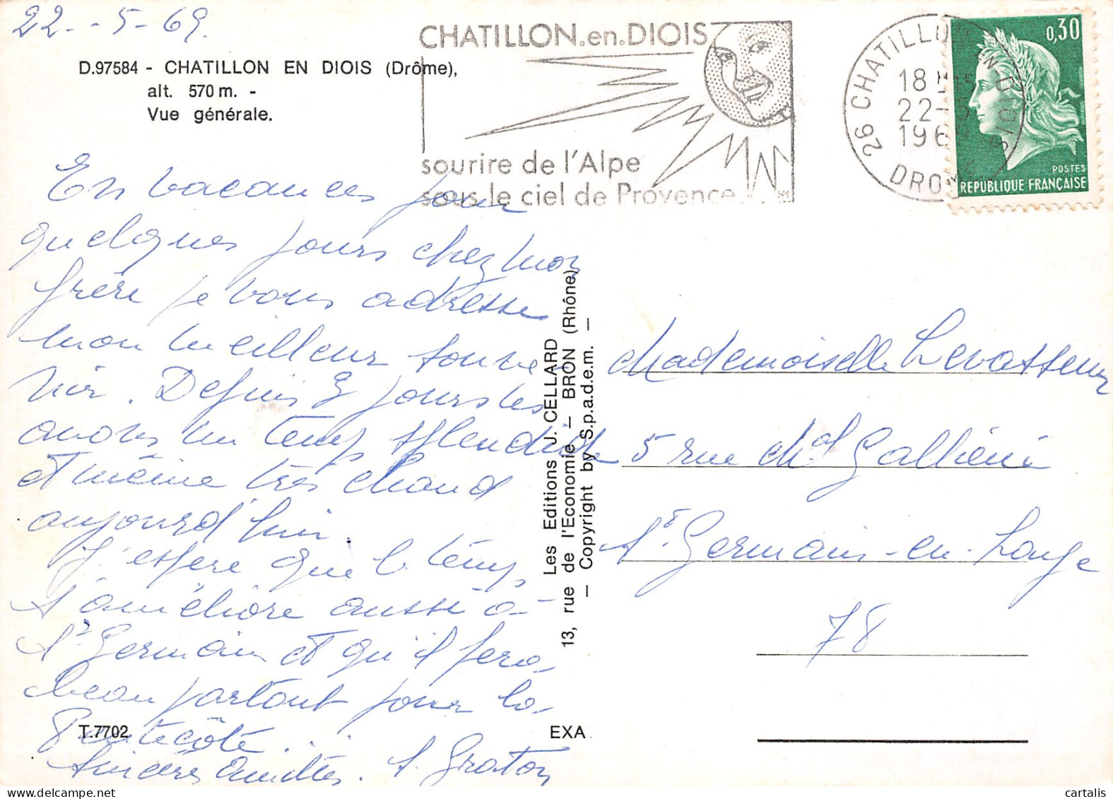 26-CHATILLON EN DIOIS-N°3776-A/0011 - Châtillon-en-Diois