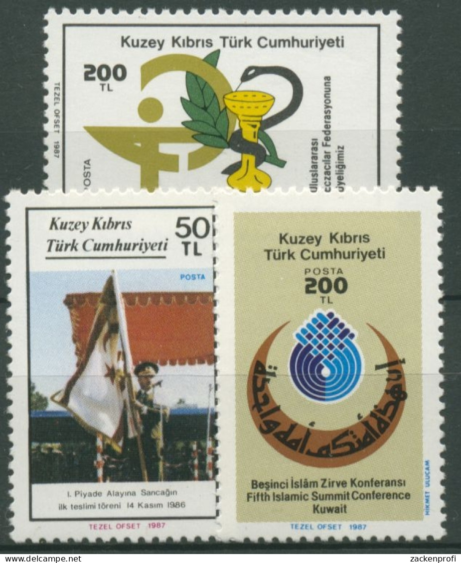 Türkisch-Zypern 1987 Embleme, Pharmazeutische Gesellschaft 211/13 Postfrisch - Unused Stamps