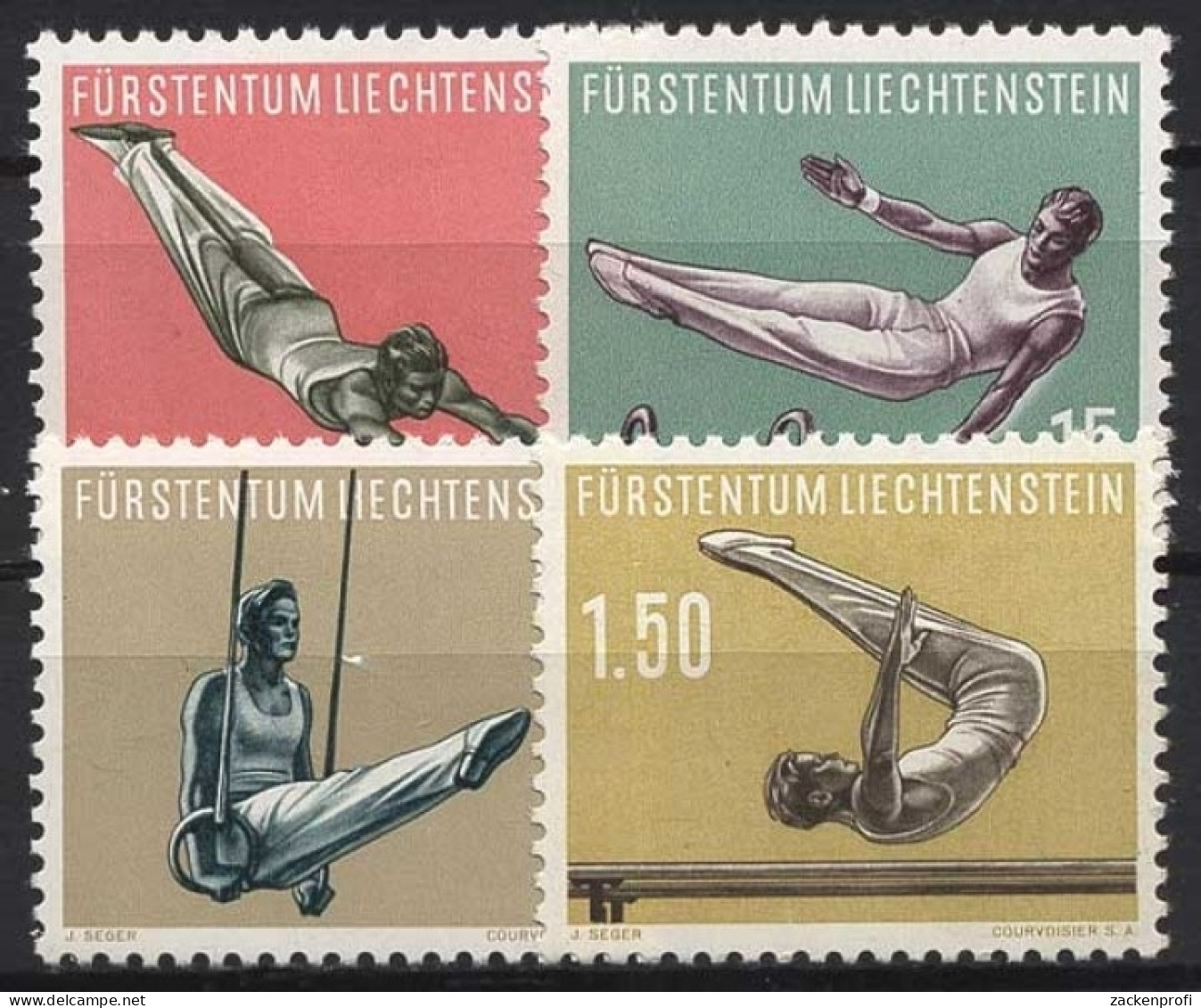 Liechtenstein 1957 Sport Turnen 353/56 Postfrisch - Ungebraucht