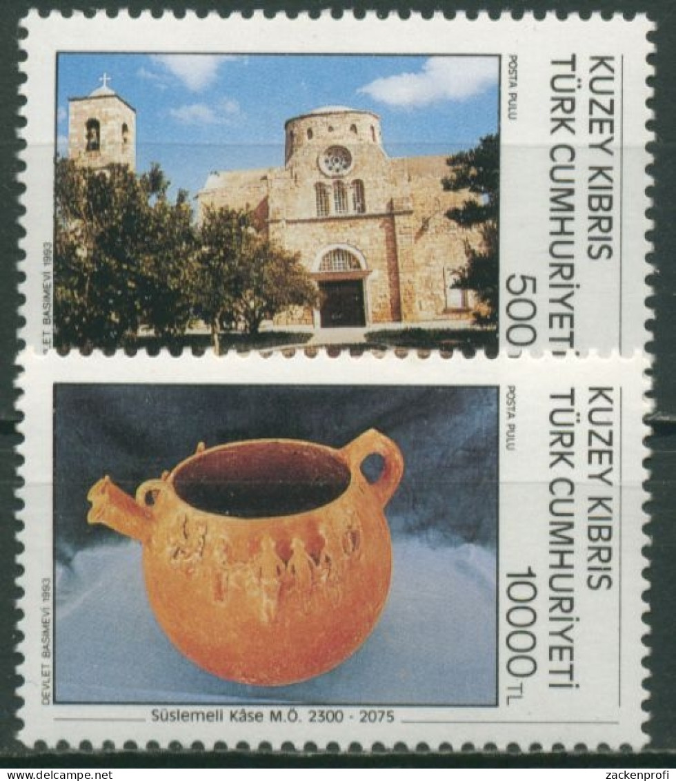 Türkisch-Zypern 1993 Tourismus Verziertes Tongefäß, Kloster 351/52 Postfrisch - Nuovi