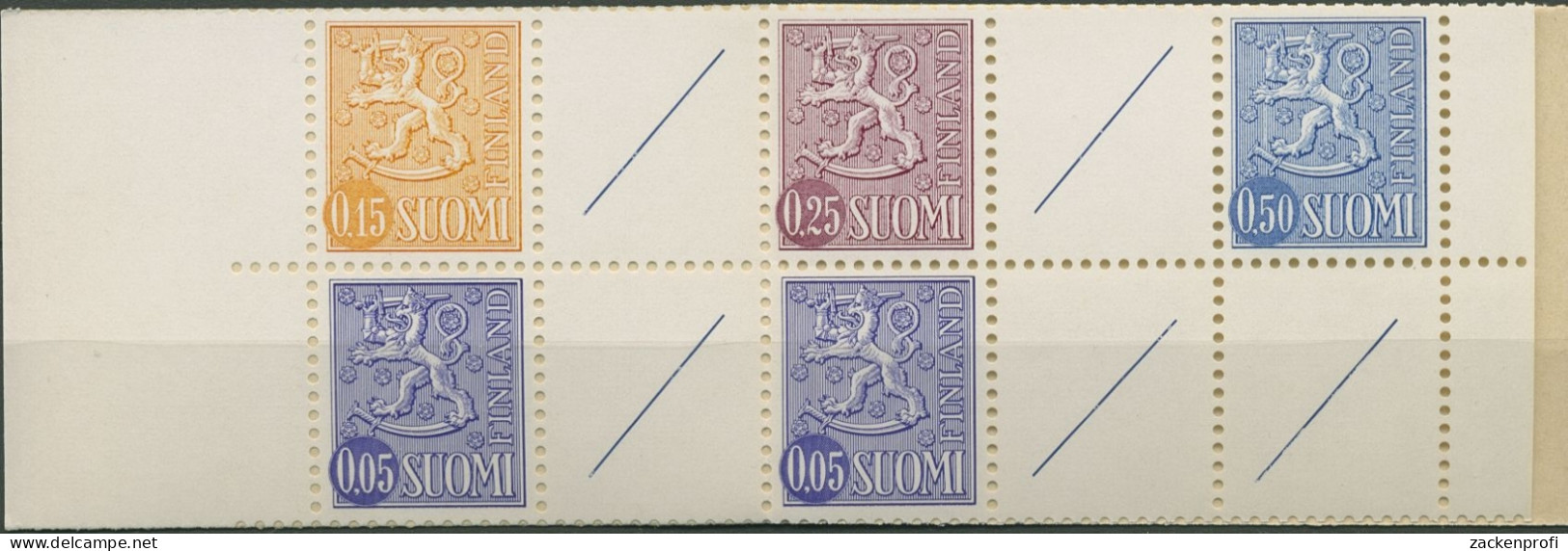 Finnland 1972 Wappenlöwe Markenheftchen MH 5 Postfrisch (C95266) - Cuadernillos