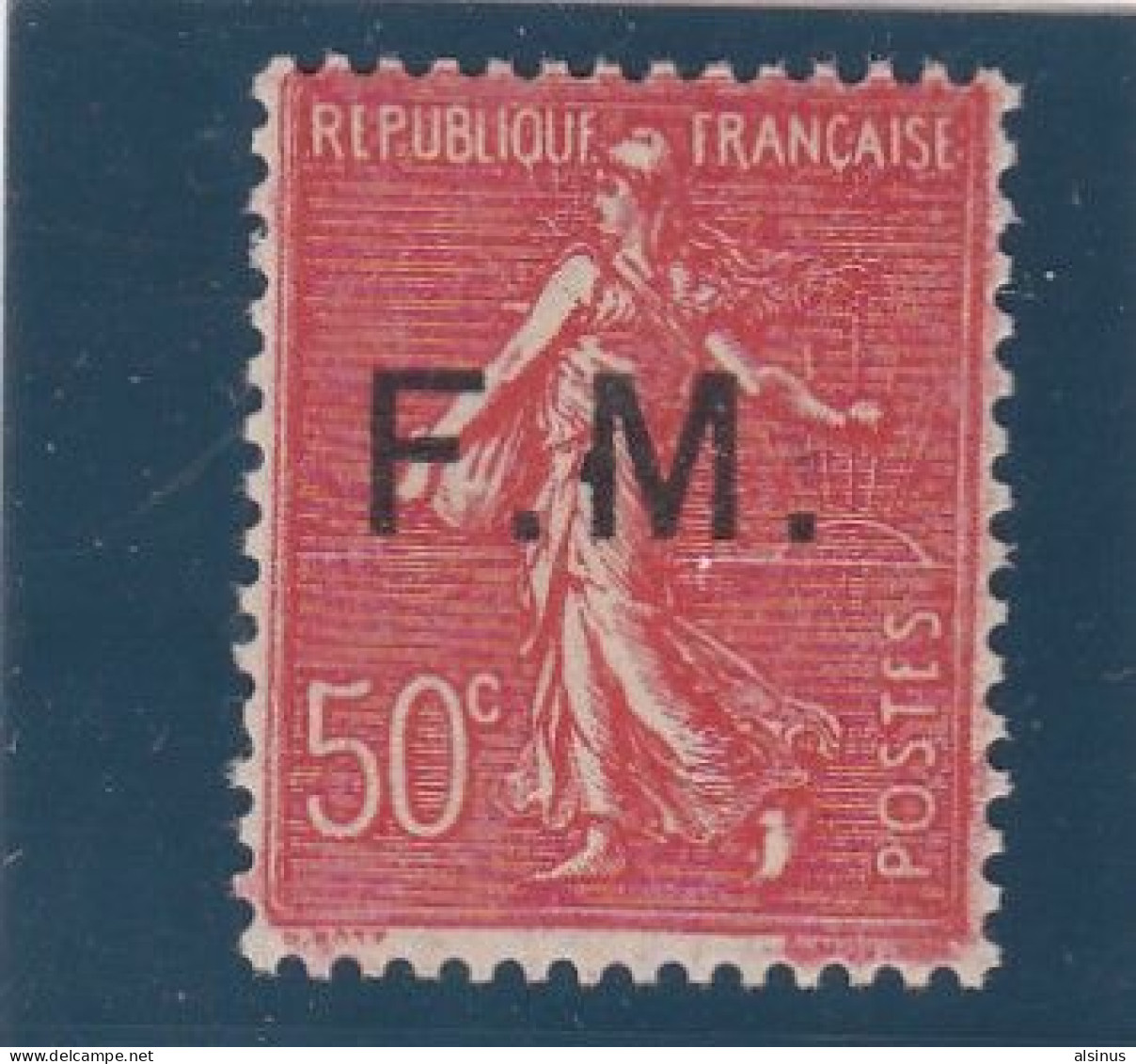 FRANCE - TYPE SEMEUSE  - FM - N° 6 - 50 C ROUGE & 50 C ROUGE CLAIR - NEUF SANS TRACE DE CHARNIERE - Militaire Zegels