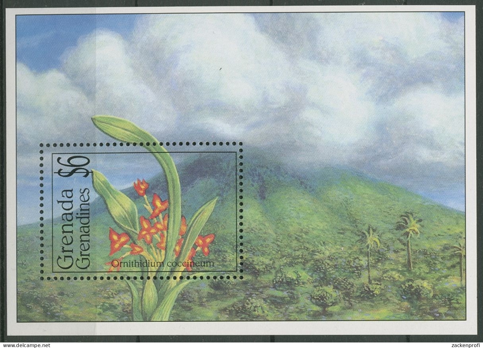 Grenada-Grenadinen 1994 Orchideen Block 308 Postfrisch (C94441) - Grenada (1974-...)