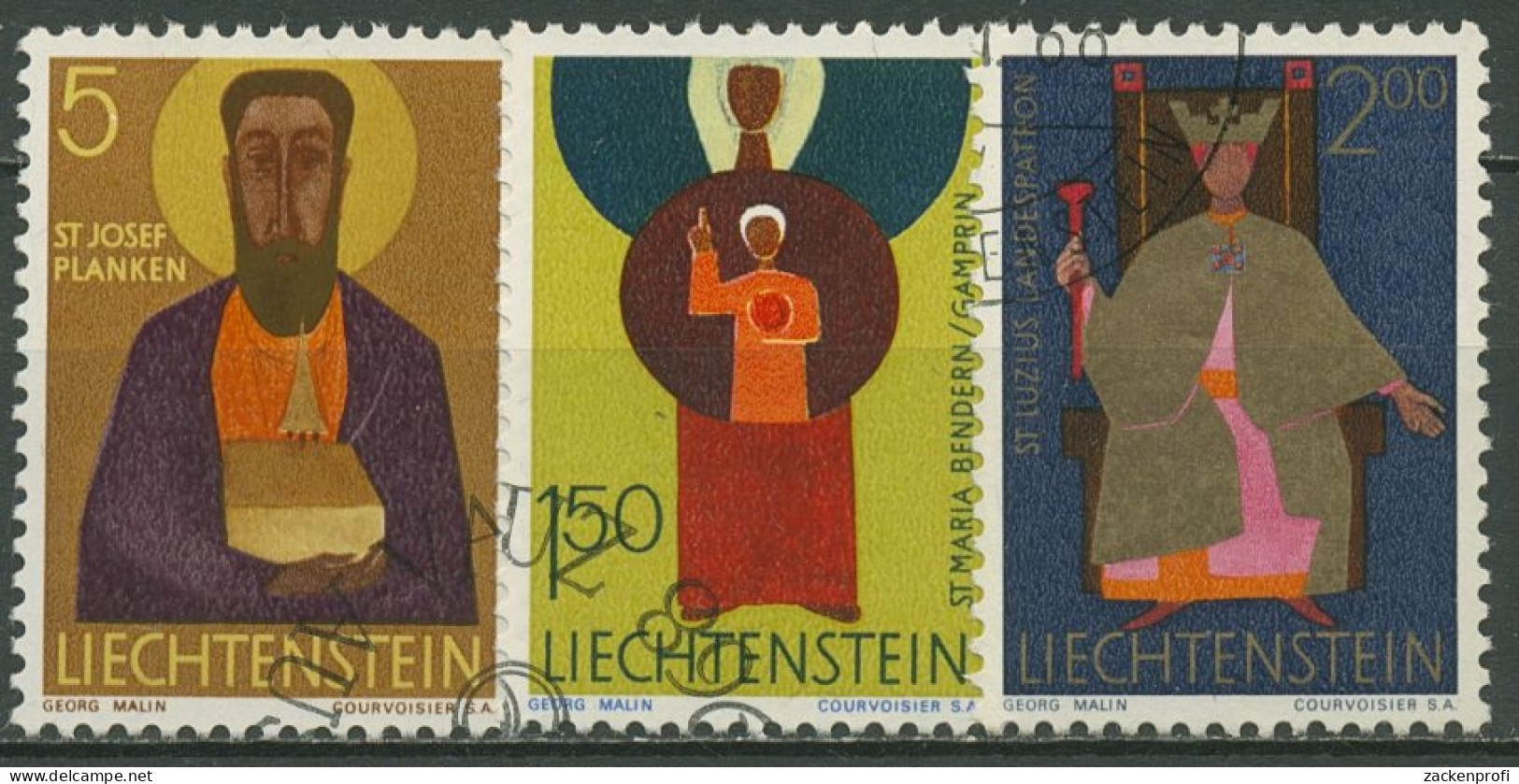 Liechtenstein 1968 Kirchenpatrone 500/02 Gestempelt - Used Stamps