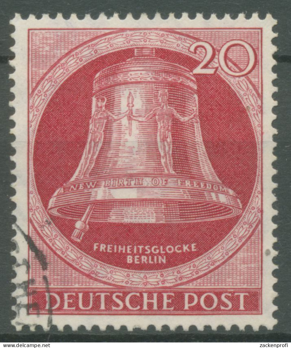 Berlin 1951 Freiheitsglocke Klöppel Links 77 Gestempelt (R19257) - Gebraucht