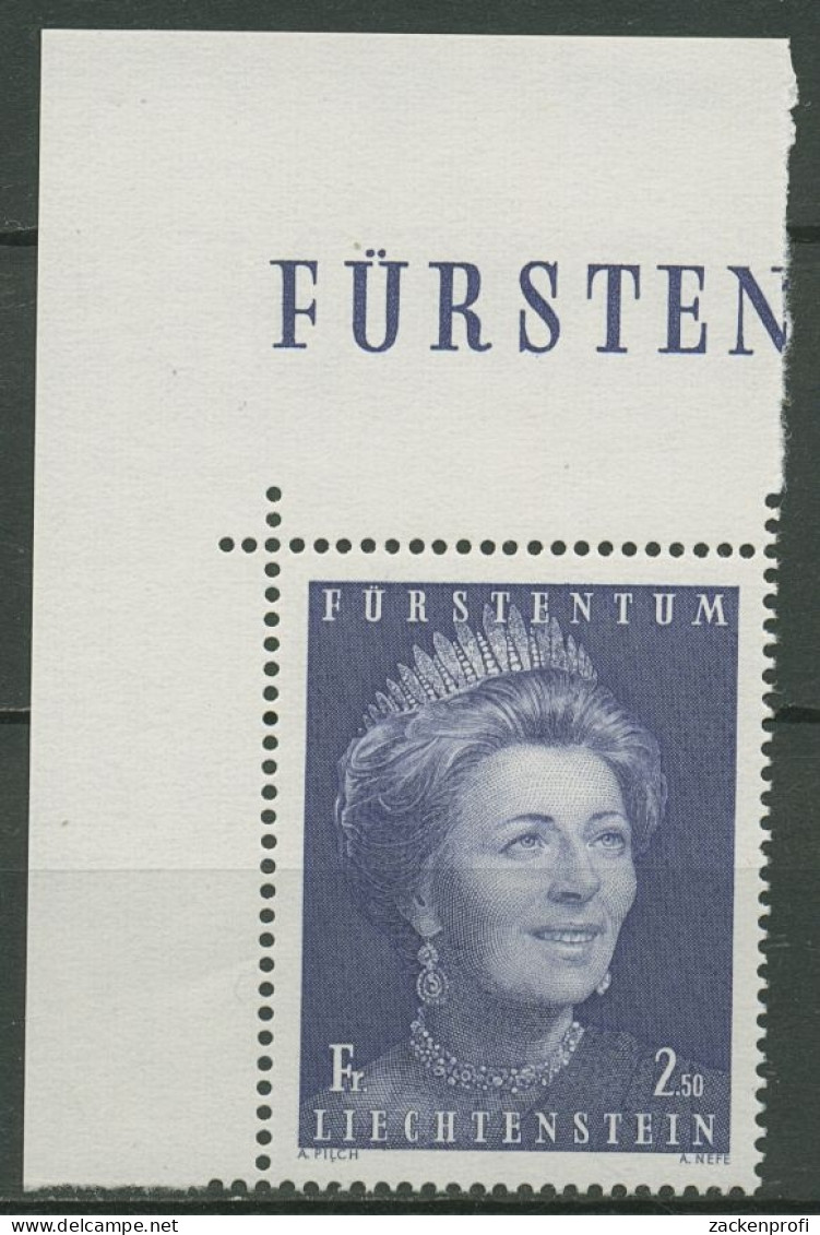 Liechtenstein 1971 Fürstin Gina 544 Ecke Postfrisch - Ongebruikt