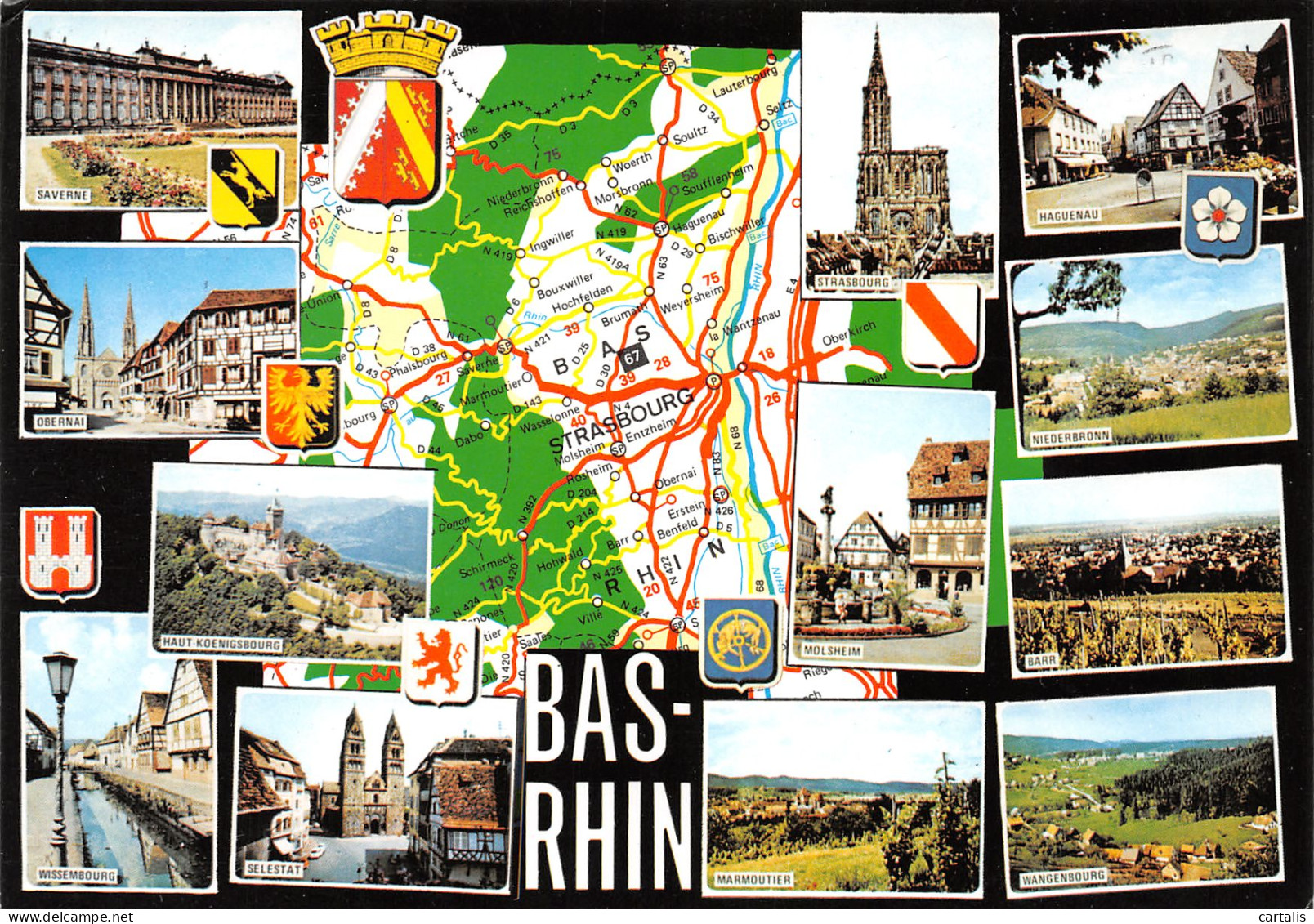 67-BAS RHIN MULTI VUES-N°3775-D/0245 - Sonstige & Ohne Zuordnung