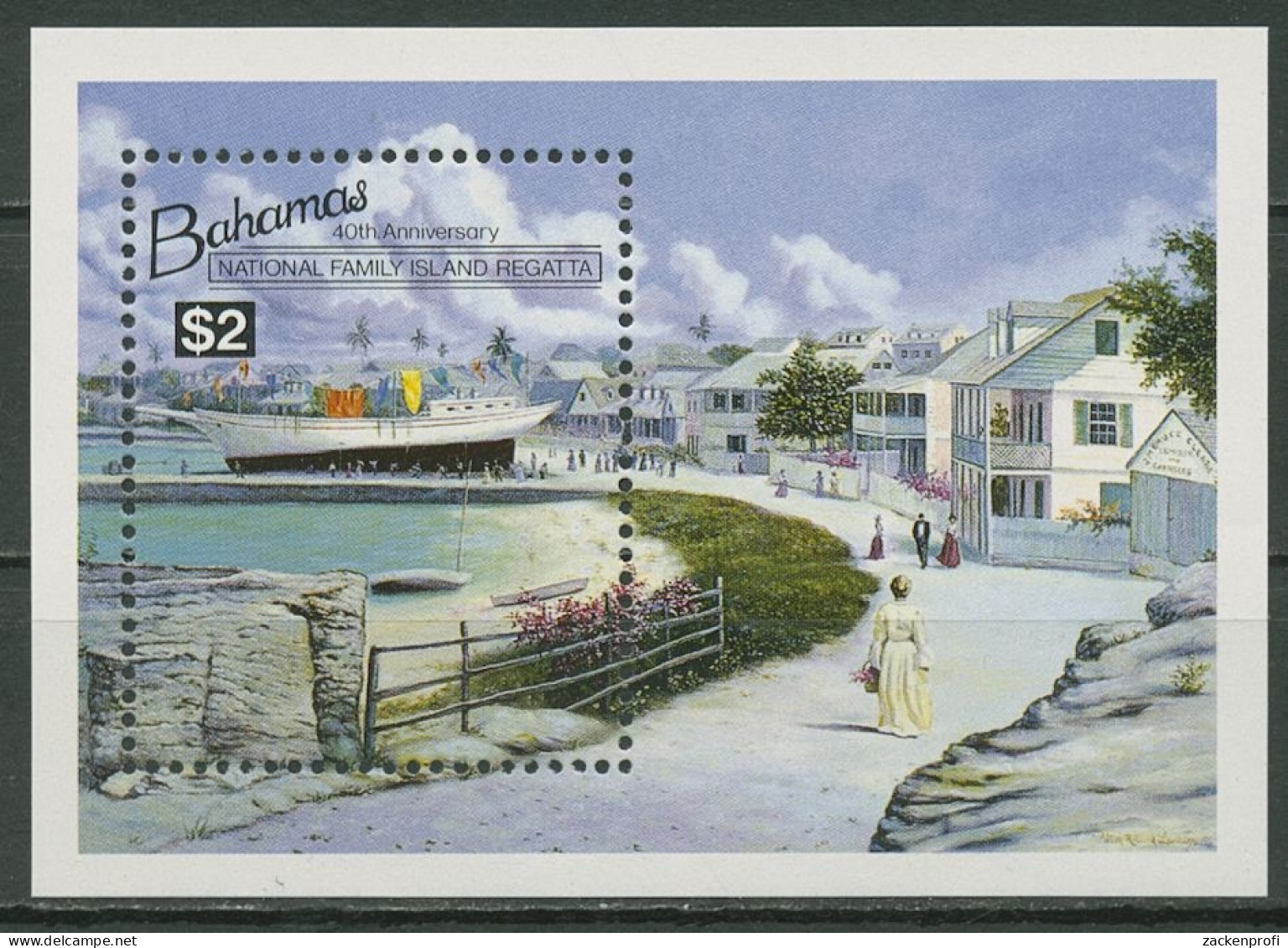 Bahamas 1994 Segeln Familien-Inselregatta Block 73 Postfrisch (C95623) - Bahama's (1973-...)