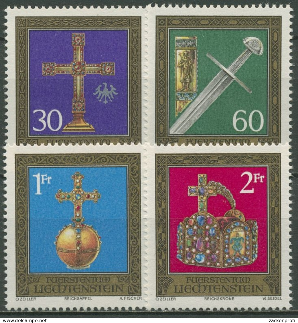 Liechtenstein 1975 Reichsjuwelen Aus Der Schatzkammer 625/28 Postfrisch - Neufs