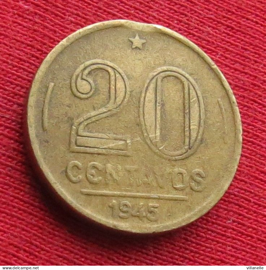 Brazil 20 Centavos 1945 Brasil Bresil Brazilie Brasile W ºº - Brasilien