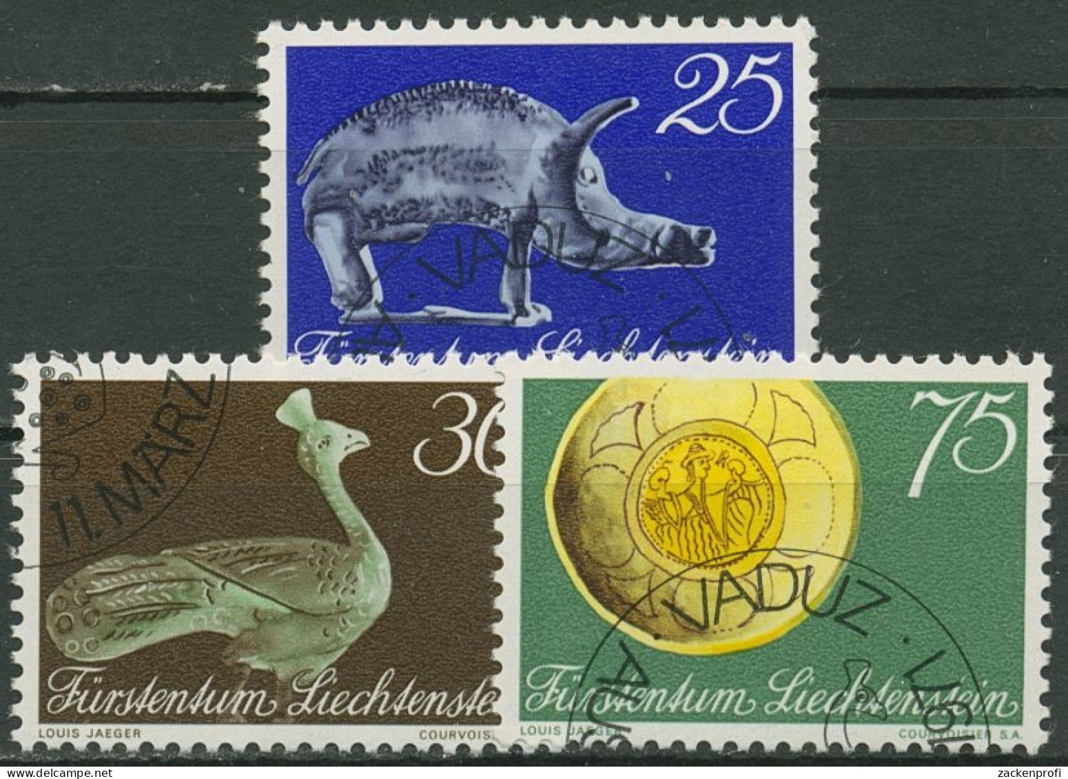 Liechtenstein 1971 Landesmuseum Archäologische Funde 536/38 Gestempelt - Used Stamps