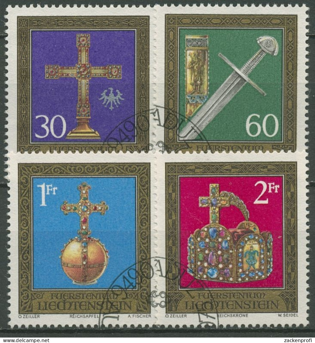 Liechtenstein 1975 Reichsjuwelen Aus Der Schatzkammer 625/28 Gestempelt - Gebraucht