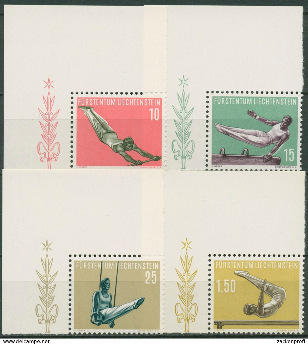 Liechtenstein 1957 Sport Turnen 353/56 Ecke Postfrisch - Nuevos