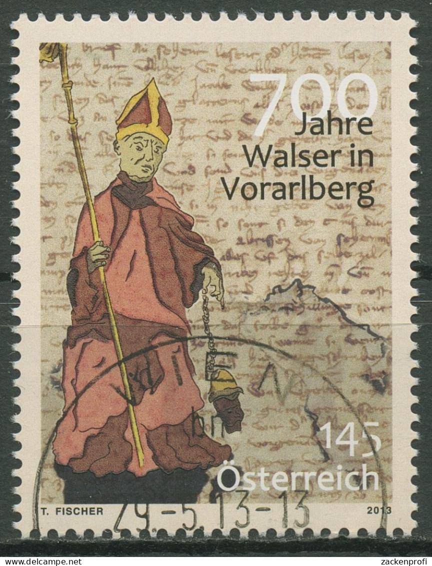 Österreich 2013 Schutzpatron Hl.Theodor Walser Vorarlberg 3076 Gestempelt - Usados