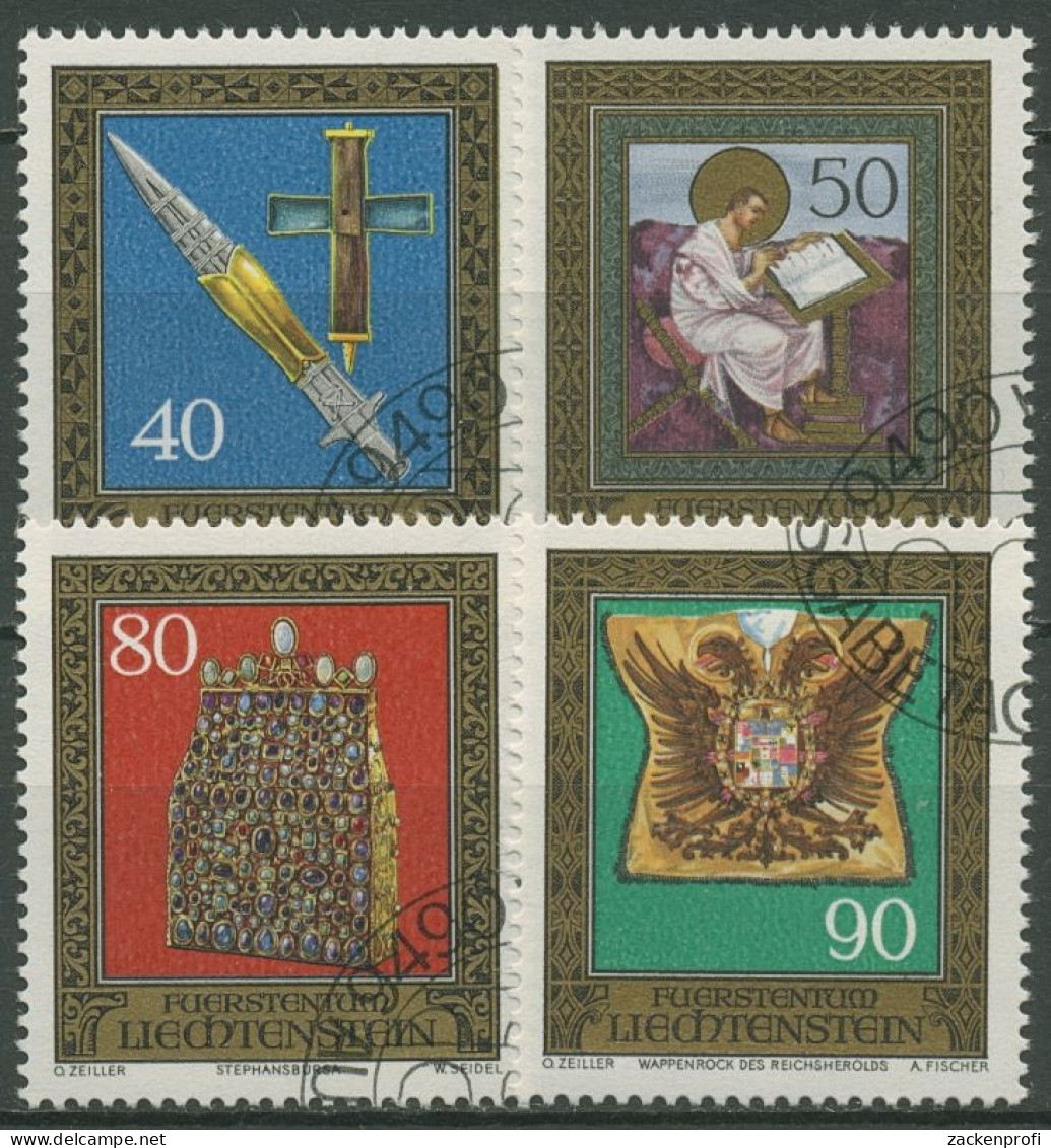 Liechtenstein 1977 Wiener Hofburg Reichsjuwelen 673/76 Gestempelt - Used Stamps