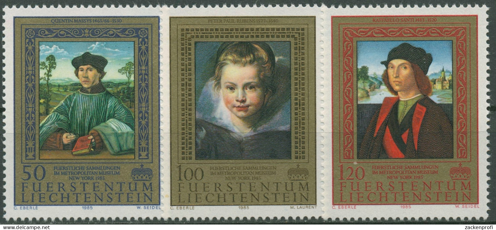 Liechtenstein 1985 Fürstliche Sammlung: Gemälde 881/83 Postfrisch - Unused Stamps