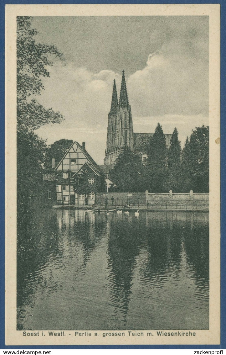 Soest Partie Am Großen Teich Mit Wiesenkirche, Ungebraucht (AK3312) - Soest