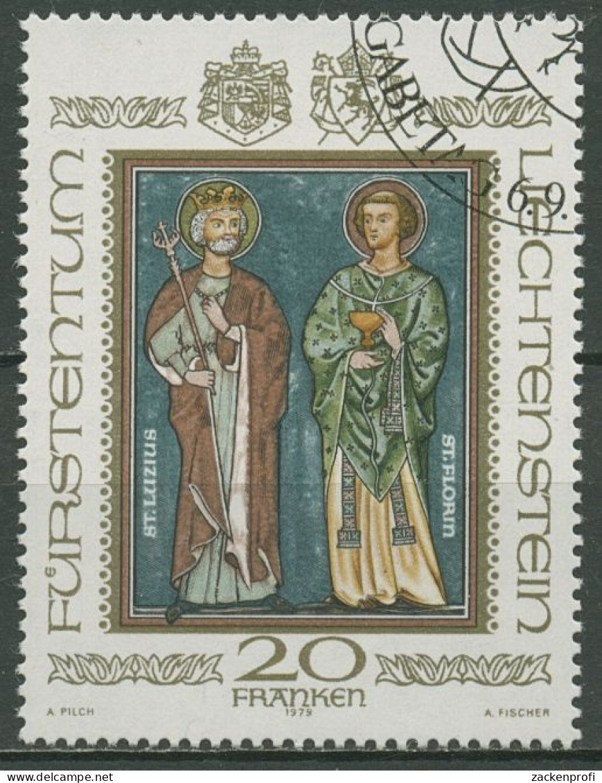 Liechtenstein 1979 Hl. Lucius Hl. Florinus Landespatrone 734 Gestempelt - Gebruikt