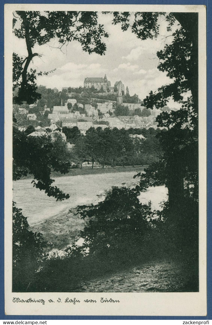 Marburg An Der Lahn Von Süden Schloß-Kaffee, Gelaufen Marke Fehlt (AK3299) - Marburg