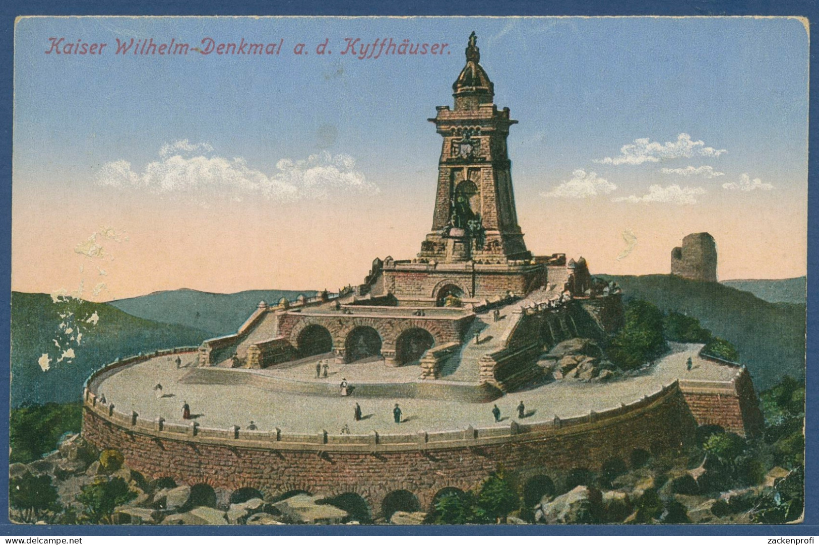Kyffhäuser Kaiser Wilhelm-Denkmal, Gelaufen 1916 Als Feldpost (AK3386) - Kyffhäuser