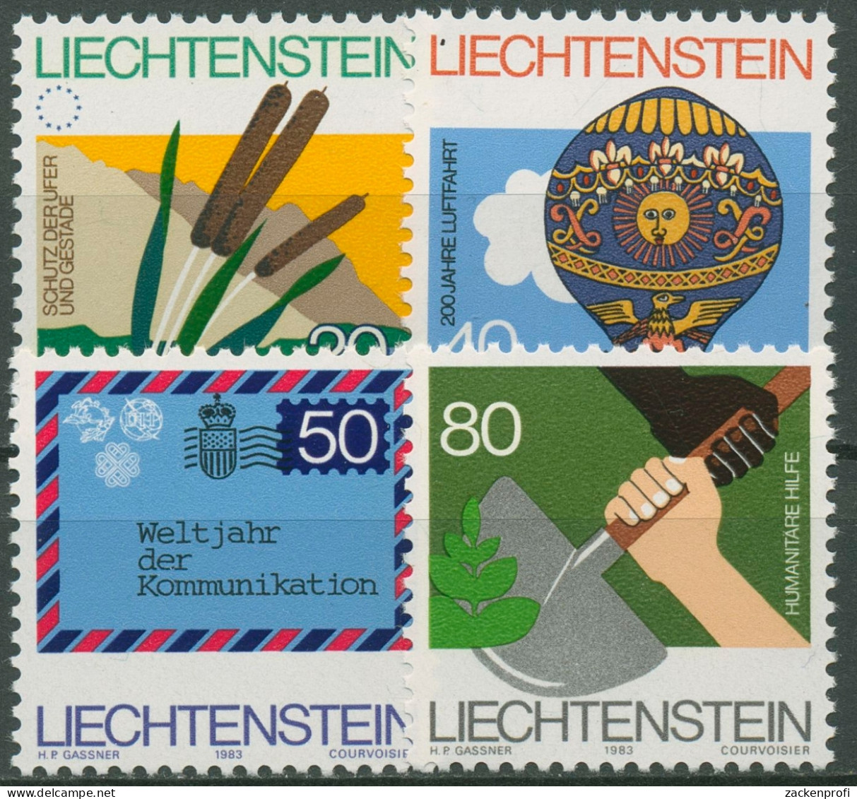 Liechtenstein 1983 Gedenkjahre 824/27 Postfrisch - Unused Stamps