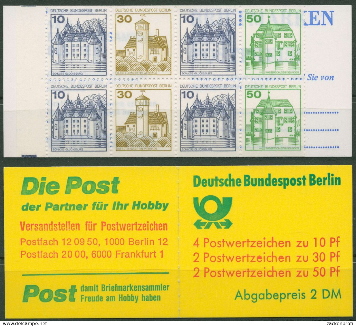 Berlin Markenheftchen 1980 Burgen Und Schlösser MH 11 Ea Postfrisch - Booklets