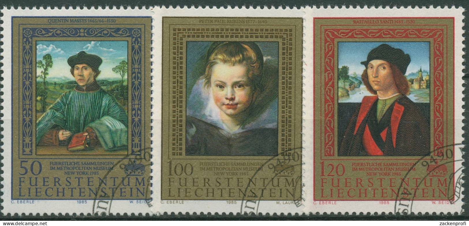 Liechtenstein 1985 Fürstliche Sammlung: Gemälde 881/83 Gestempelt - Used Stamps