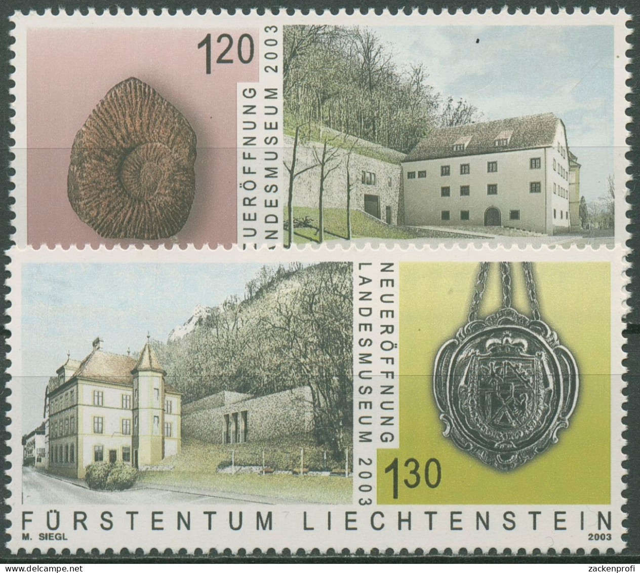 Liechtenstein 2003 Landesmuseum Vaduz 1319/20 Postfrisch - Nuovi